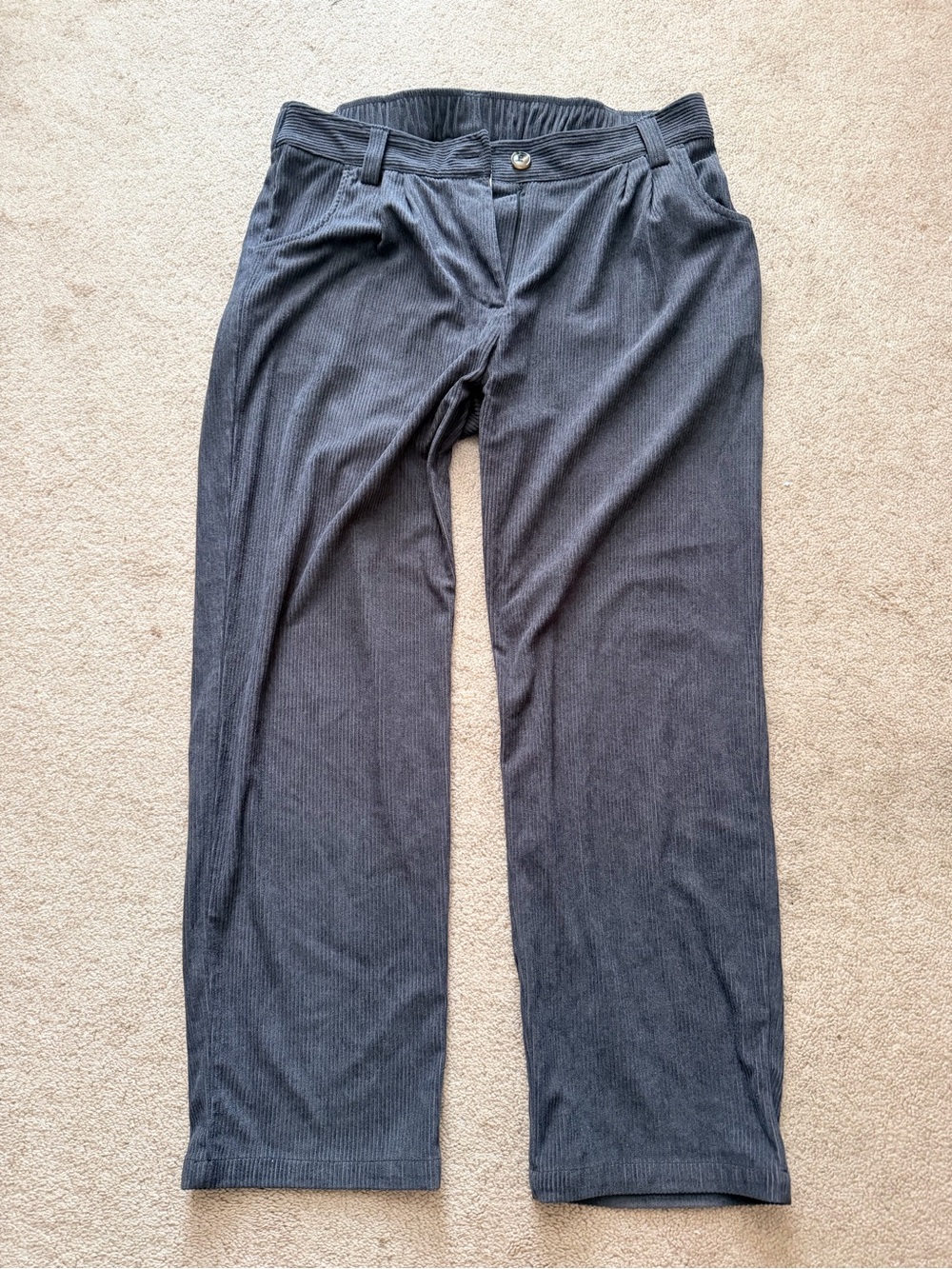 Like New- Women’s HALARA Gray Corduroy Casual Pants Size Large